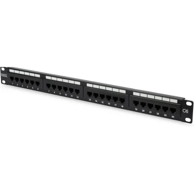 Afbeelding van Digitus DN 91624U 24 poorten Netwerkpatchpaneel 483 mm (19) CAT 6 1 HE Zwart