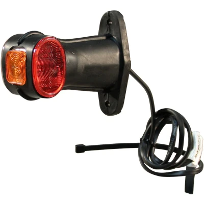 Afbeelding van Contourlamp Aspöck Superpoint II versie &quot;kort&quot; Rood / wit oranje DC kabel 1000mm Aspock Contourverlichting (Oranje,Wit)