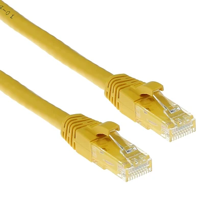 Afbeelding van ACT IB2807 U/UTP CAT6A Patchkabel Snagless Geel 7 meter