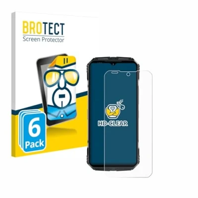Afbeelding van BROTECT Screenprotector voor Doogee S118 Pro Folie Beschermfolie transparant (6 Stuks)