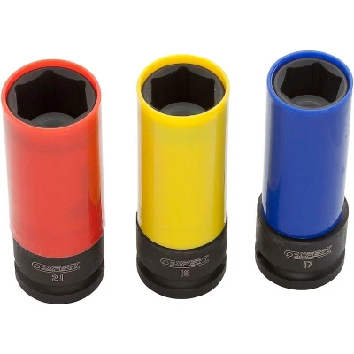 Afbeelding van EXPERT E194676 velgdoppenset legeringen 17 19 21 mm 3 delig