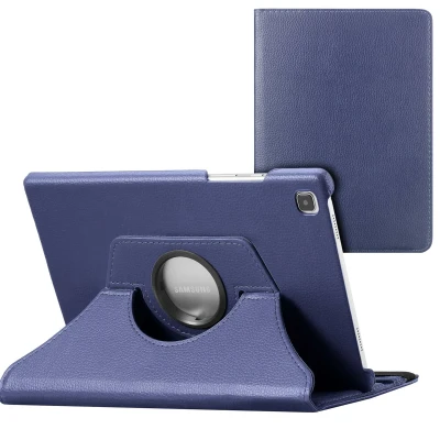 Afbeelding van Samsung Galaxy Tab S5e Hoes: iMoshion 360 Draaibare Bookcase Donkerblauw Kunstleder Tablet Hoezen