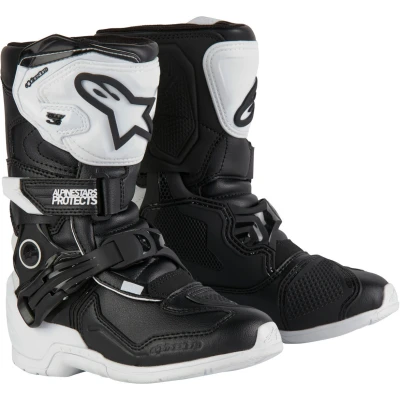 Afbeelding van Alpinestars 2024 Tech 3S Jeugd Crosslaarzen Wit / Zwart maat 33