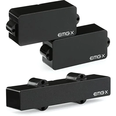 Afbeelding van EMG PJX Set Black actieve basgitaar elementenset