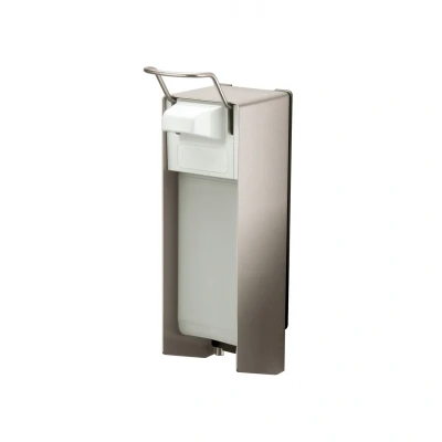 Afbeelding van MediQo line zeepdispenser 1000ml korte bedieningsbeugel MQ10E RVS