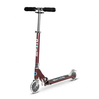 Afbeelding van Micro Mobility SA0209 Scooter voor kinderen vanaf 5 jaar, aluminium rode led wielen, herfstrood