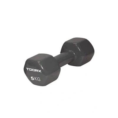 Afbeelding van Toorx Vinyl Dumbbell Per Stuk 5 kg Donkergrijs