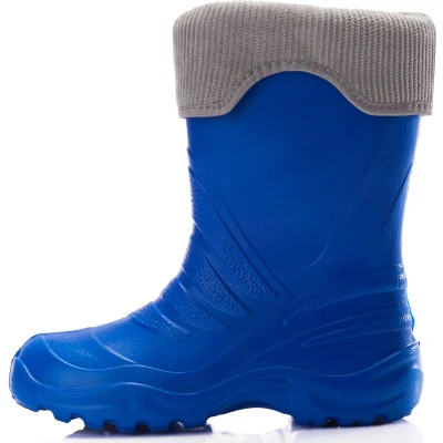 Afbeelding van Ladeheid Kinderen Meisje Jongen Lichtgewicht EVA Thermo Rubberen Regenlaarzen LA 861 (Blauw2727c/Grijs, 24/25 EU)