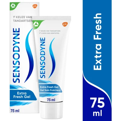 Afbeelding van 6er Pack Sensodyne Tandpasta Extra Fresh Gel voor gevoelige tanden 75ml