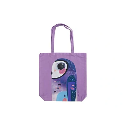 Afbeelding van Maxwell &amp; Williams Pete Cromer Grote Tote Bag met Uil, 100% Katoenen Draagtas, 42 x 41 Centimeter