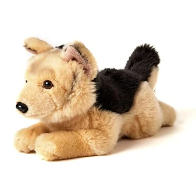 Afbeelding van Uni Toys Duitse herdershond, liggend 32 cm (lengte) pluche hond dier