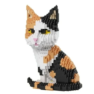Afbeelding van Balody Kat Zittend. Figuur om te monteren met nanoblokken. 1300 stuks. …