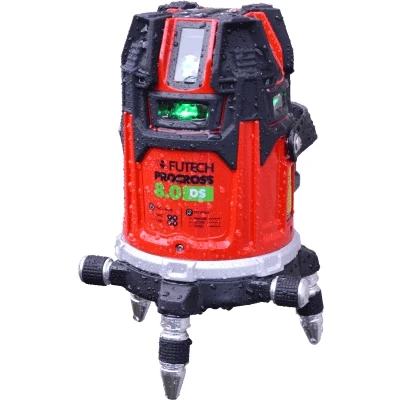 Afbeelding van FUTECH Procross 8.0 DS Kruislijnlaser Groen in Koffer PROMO! met Quatro MM + Statief 044.80G.4M P