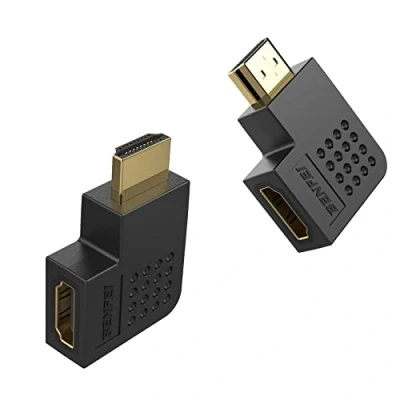 Afbeelding van BENFEI HDMI Adapter Mannelijk naar Vrouwelijke Rechthoekige 90 Degree 2 Pack