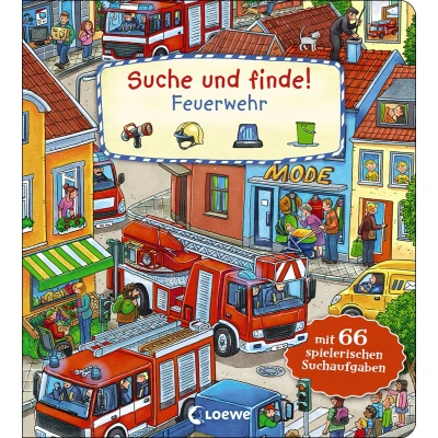 Afbeelding van Suche und finde! Feuerwehr: Mit 66 spielerischen Suchaufgaben Wimmelbuch ab 2 Jahre