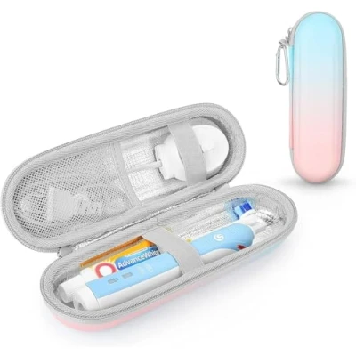 Afbeelding van Case for Braun Genius/ Sonicare Electric Toothbrush with Accessories Storage, Portable Hard Travel Protective Cover (Gradient)