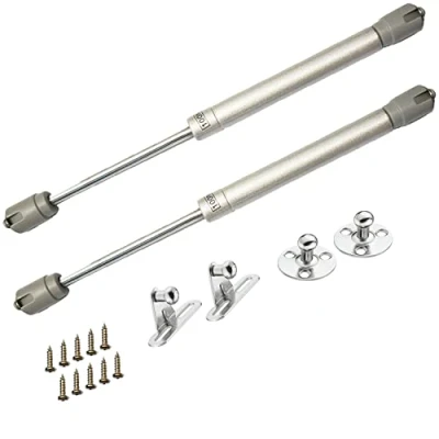 Afbeelding van ZFYQ Gas Lente 2 Stks Strut Lift Verblijf Ondersteuning voor Keuken Kast Deur Zachte Sluiten Scharnier 100N