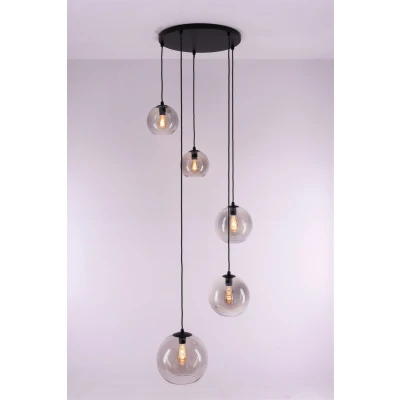 Afbeelding van Videlamp / Hanglamp Grey getint glas 340cm