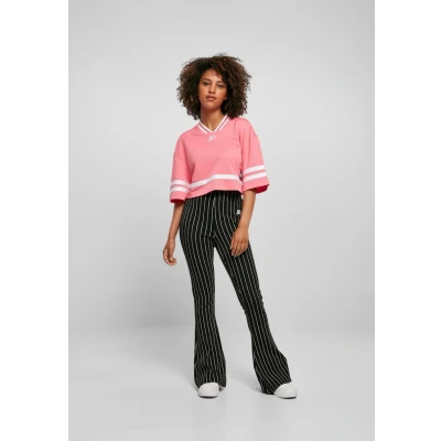 Afbeelding van Starter Cropped Tshirt print, Dames, Maat: Medium, Pinkgrapefruit/white