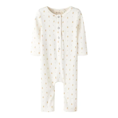 Afbeelding van Lil &#039;Atelier Kids NBNLago Mio babypak in biologische katoenblend de kleur Gebroken wit, maat: 9 maanden