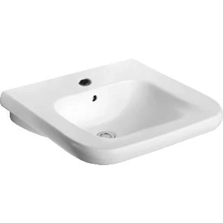 Afbeelding van Venlo medical en care wastafel 60 met kraangat overloop wit s238901