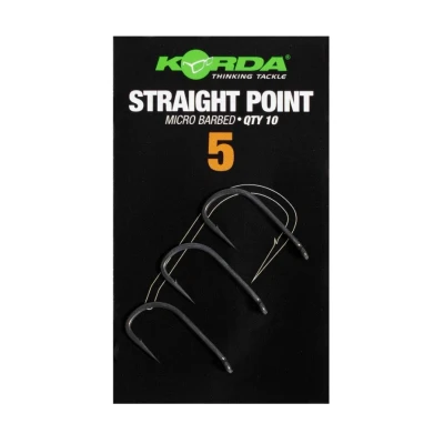 Afbeelding van Korda Straight Point Barbed Karperhaken #5 (10 Stuks)