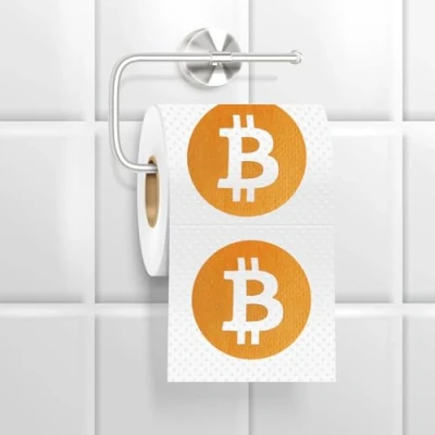 Afbeelding van Grappig Bitcoin Toiletpapier Bedrukt Mad Monkey