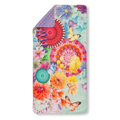 Afbeelding van HIP Sporthanddoek &quot;mandala&#039;s en bloemen&quot; Multi (50x100 cm) Microvezel