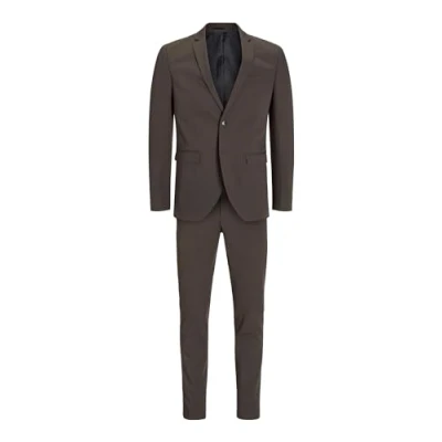 Afbeelding van Jack &amp; Jones Premium Franco Kostuum mulch, Heren, Maat: 56, Mulch