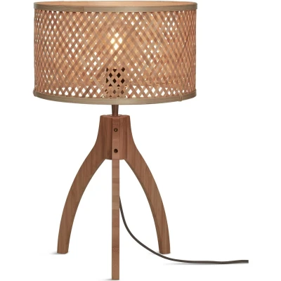 Afbeelding van Good&amp;Mojo Tafellamp Java Bamboe 3 poot Naturel 20x20x40cm
