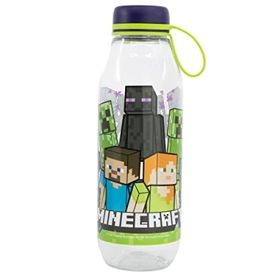 Afbeelding van Minecraft Drinkfles met Schroefdop 650 ml