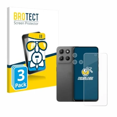 Afbeelding van BROTECT Screenprotector voor Motorola Moto G15 (Voor+Camera) Folie Beschermfolie Beschermglas transparant (3 Stuks)