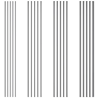 Afbeelding van 10 stuks 30 cm roestvrijstalen ronde staaf, staven (diameter: 2,5 mm)