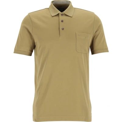 Afbeelding van OLYMP Polo Olijfgroen Modern fit Heren Poloshirt Maat L