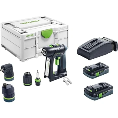 Afbeelding van Festool C 18 HPC 18V Li Ion accu schroefboormachine set (2x 4,0Ah) in systainer 50Nm