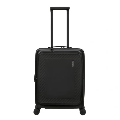 Afbeelding van American Tourister Dashpop Spinner 55 Expandable Frontloader True Black Handbagage Koffer