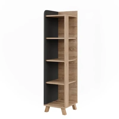 Afbeelding van Vicco KarenBadkamermeubel 30 x 128 cm met 4 compartimenten Sonoma/antraciet