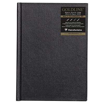 Afbeelding van Clairefontaine 34247C notitieboek Goldline, A6, wit