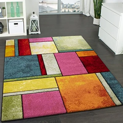 Afbeelding van Paco Home Vloerkleed Brilliance 661 Korte pool, modern 3D patchworkdesign
