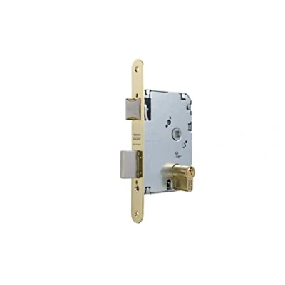 Afbeelding van Tesa Assa Abloy 20106PRHL Insteekslot voor houten deuren, ingangsfunctie, geleed staal