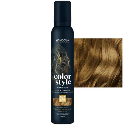 Afbeelding van Indola Color Style Mousse Medium Blonde 200 ml