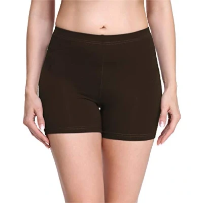 Afbeelding van Merry Style MS MS10 283 LE Dames Leggings Sport Vrijetijdsbroek Kort Viscose Sporbroek Yogabroek Bruin L