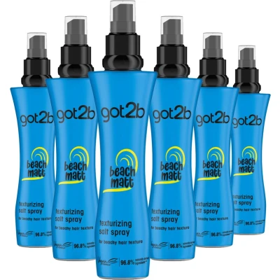 Afbeelding van 6x Got2b Hairspray Beach Babe Salt Spray 200 ml
