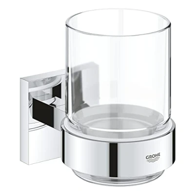 Afbeelding van GROHE QuickFix Start Cube glas met houder