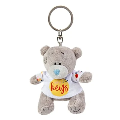 Afbeelding van Me to You Tatty Teddy Pluche Sleutelhanger &#039;My Keys&#039; Officiële Collectie, Grijs, S