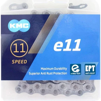 Afbeelding van KMC E11 EPT e bike ketting BikeTotaal.nl Zilver