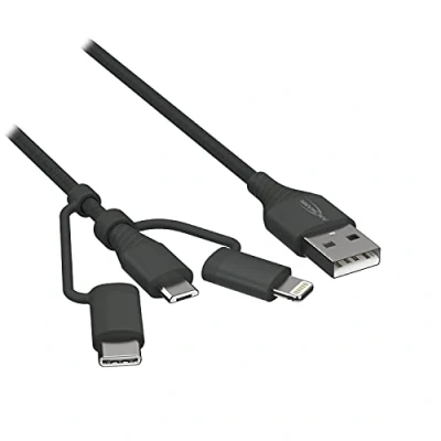 Afbeelding van Ansmann USB 3in1 data en laadkabel 120 cm