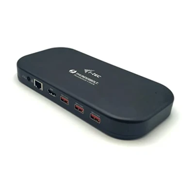 Afbeelding van i Tec Thunderbolt 3/USB C Dual 4K Docking Station met 60W Power Delivery en USB naar DisplayPort kabel TB3HDMIDOCKPD