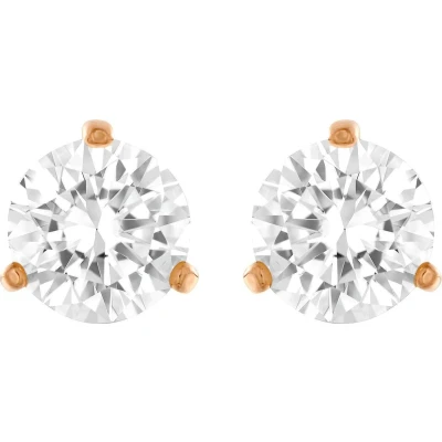 Afbeelding van Swarovski Solitaire oorstekers 5112156 Oorbellen horloge Rosekleur