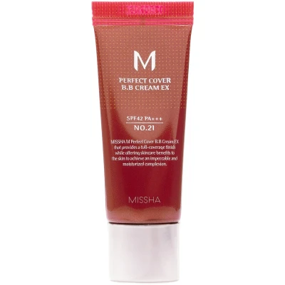Afbeelding van Missha M Perfect Cover BB Cream SPF 42PA+++ 21 Light beige 20 ml